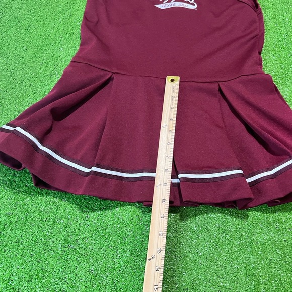 Vintage Texas A&M Dress Youth Md Aggie Cheerleader Outfit USA Made Embroider 80s - Picture 6 of 12